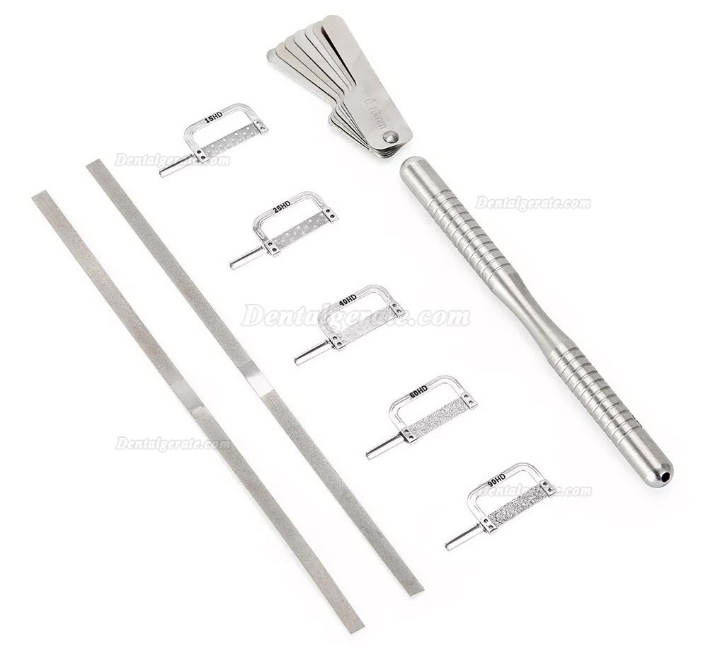 Dentales Interproximaler Reduktion Instrumente / IPR-Set (IPR-Streifen + IPR-Messger&auml;t + IPR-Griff)